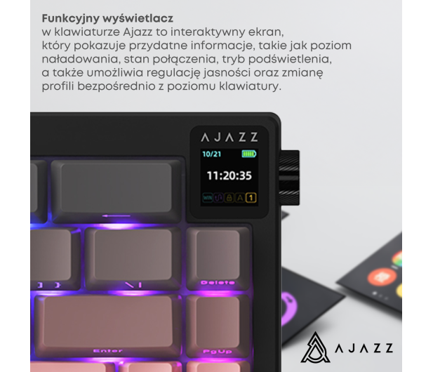 Ajazz AK650 Dream Weaver Switch Side Character Gradient Pink RGB z - 1536356 - zdjęcie 9
